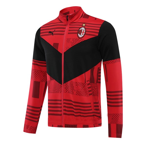 Sweatjacken AC Milan 2022-2023 Rote Schwarz